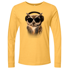 Load image into Gallery viewer, Owl in Headphones Long Sleeve
