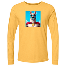 Load image into Gallery viewer, Llama Luchidor Blue Long Sleeve
