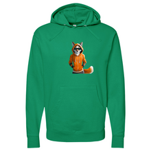 Load image into Gallery viewer, Orange Fox Midweight Hooded Sweatshirt
