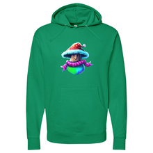 Load image into Gallery viewer, Shroom Santa Midweight Hooded Sweatshirt
