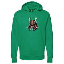 Load image into Gallery viewer, Red Tongue Japanese Warrior Midweight Hooded Sweatshirt
