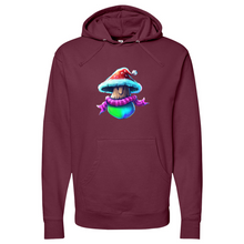 Load image into Gallery viewer, Shroom Santa Midweight Hooded Sweatshirt
