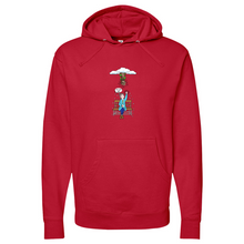 Load image into Gallery viewer, Woman Putting Her Fist Midweight Hooded Sweatshirt
