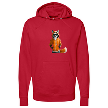 Load image into Gallery viewer, Orange Fox Midweight Hooded Sweatshirt
