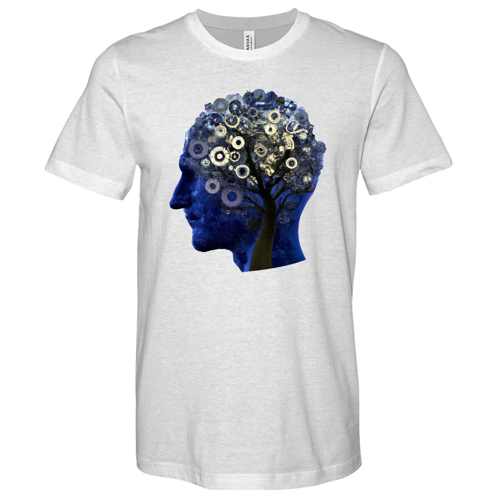 Man Head Tree Min Heathered Tee