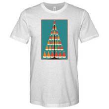 Load image into Gallery viewer, Santa Hat Tree Heathered Tee
