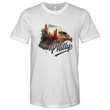 Load image into Gallery viewer, Philly Rugby Eagle Heathered Tee

