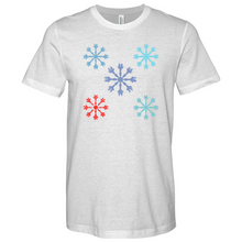 Load image into Gallery viewer, Danish Modern Snowflakes Heathered Tee
